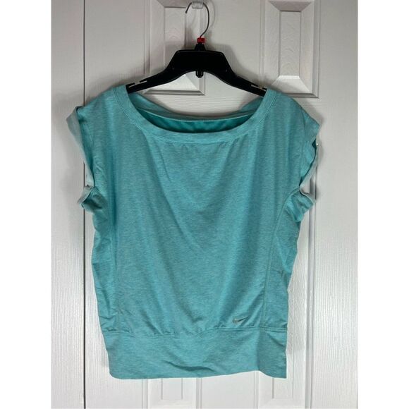 Nike Dri Fit Womens Teal Top Size XS - Picture 1 of 4